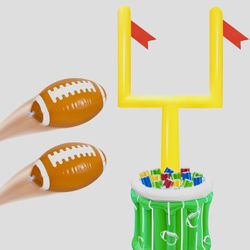 3 Piece Inflatable Football Goal And Football Cooler
