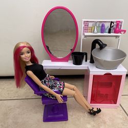 Barbie Glitter Style Salon Doll