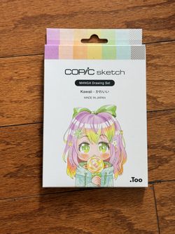 2 Pack: Copic Sketch Manga Drawing Set Refillable Alcohol Markers Multicolor MPN Sota And Kawaii