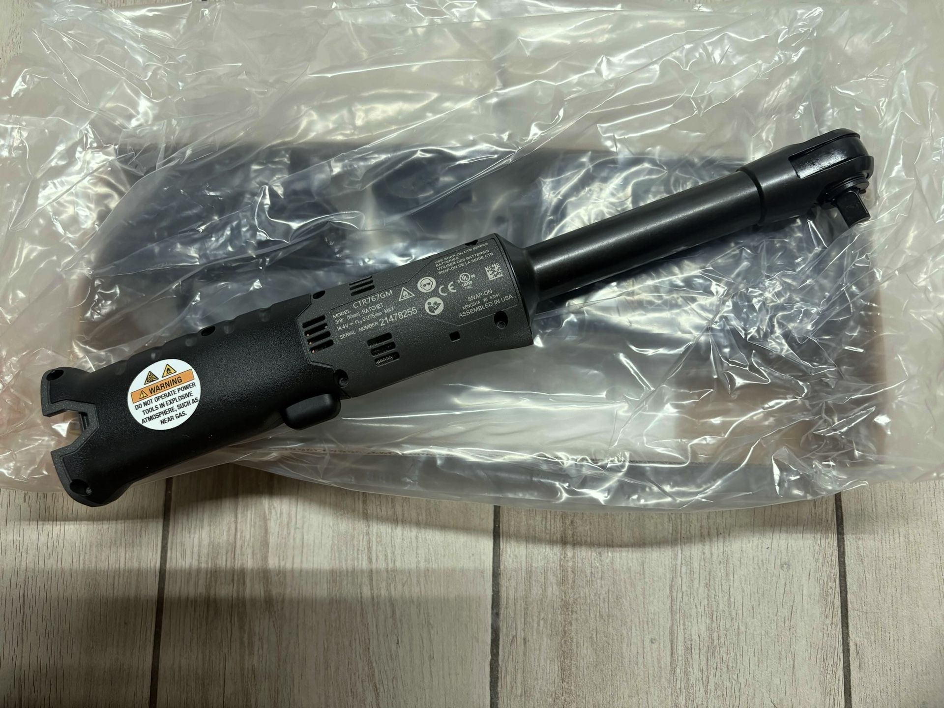 Snap On 3/8 Electric Ratchet CTR767GMK2