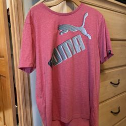 Red Puma T Shirt L Size 