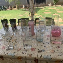 Glass Vases  ( 20 All For 30 ) 
