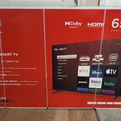 TCL 65" 4K SMART TV - NEW