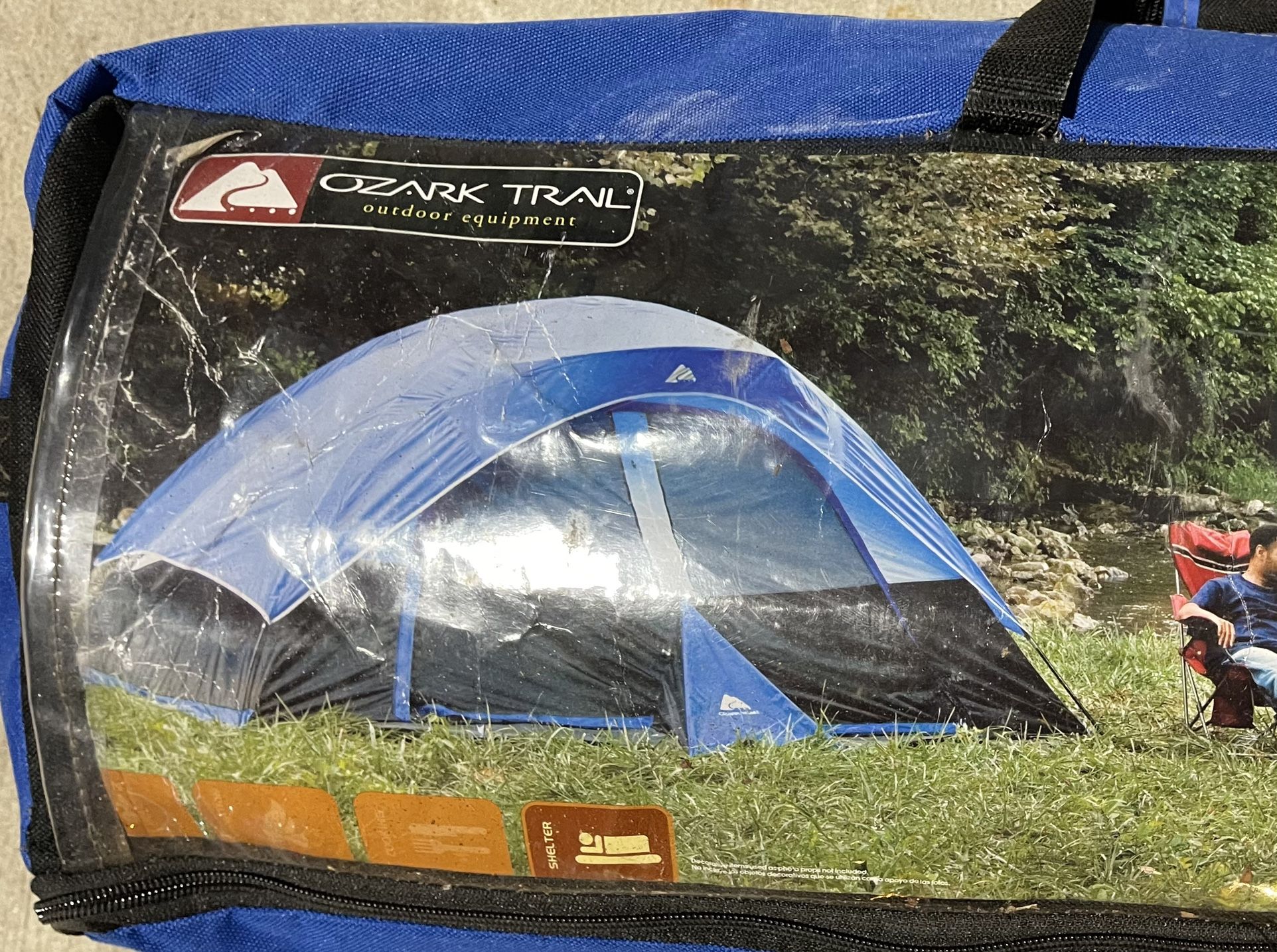 blue ozark trail room pentagonal dome tent sleeps Read Post