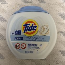 Tide free & gentle laundry pods