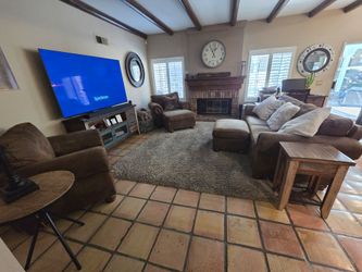 Couch, 2 Chairs, 2 Ottomans