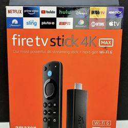 Fire TV Stick 4K Max Streaming Device with Wi-Fi 6 & Alexa Voice  Remote (