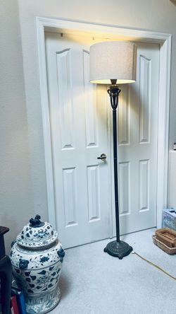 Vintage 65” Ornate Floor Lamp