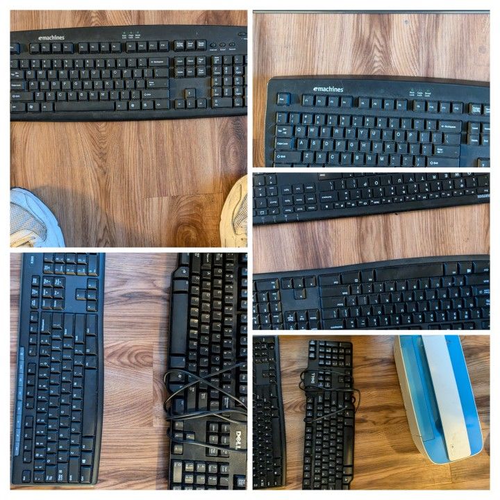 6 Keyboards Bundle – Wireless & Wired – $50