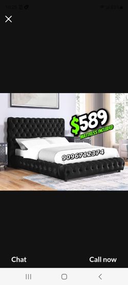 King Size Black European With Ortho Matres!!!!