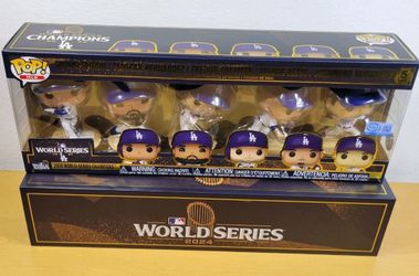 Funko Pop! MLB: Los Angeles Dodgers 2024 World Series Champions (5-Pack) Set