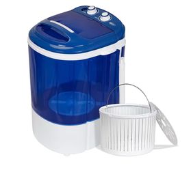 Portable Mini Wasning Machine 8 lbs Washing Capacity Semi-Automatic Compact Washer Spinner