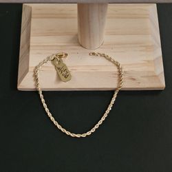 14k Gold Bracelet 7 Inch