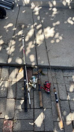 Fishing Rod and Reel Combo Set of 3