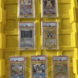 Pokemon PSA slabs