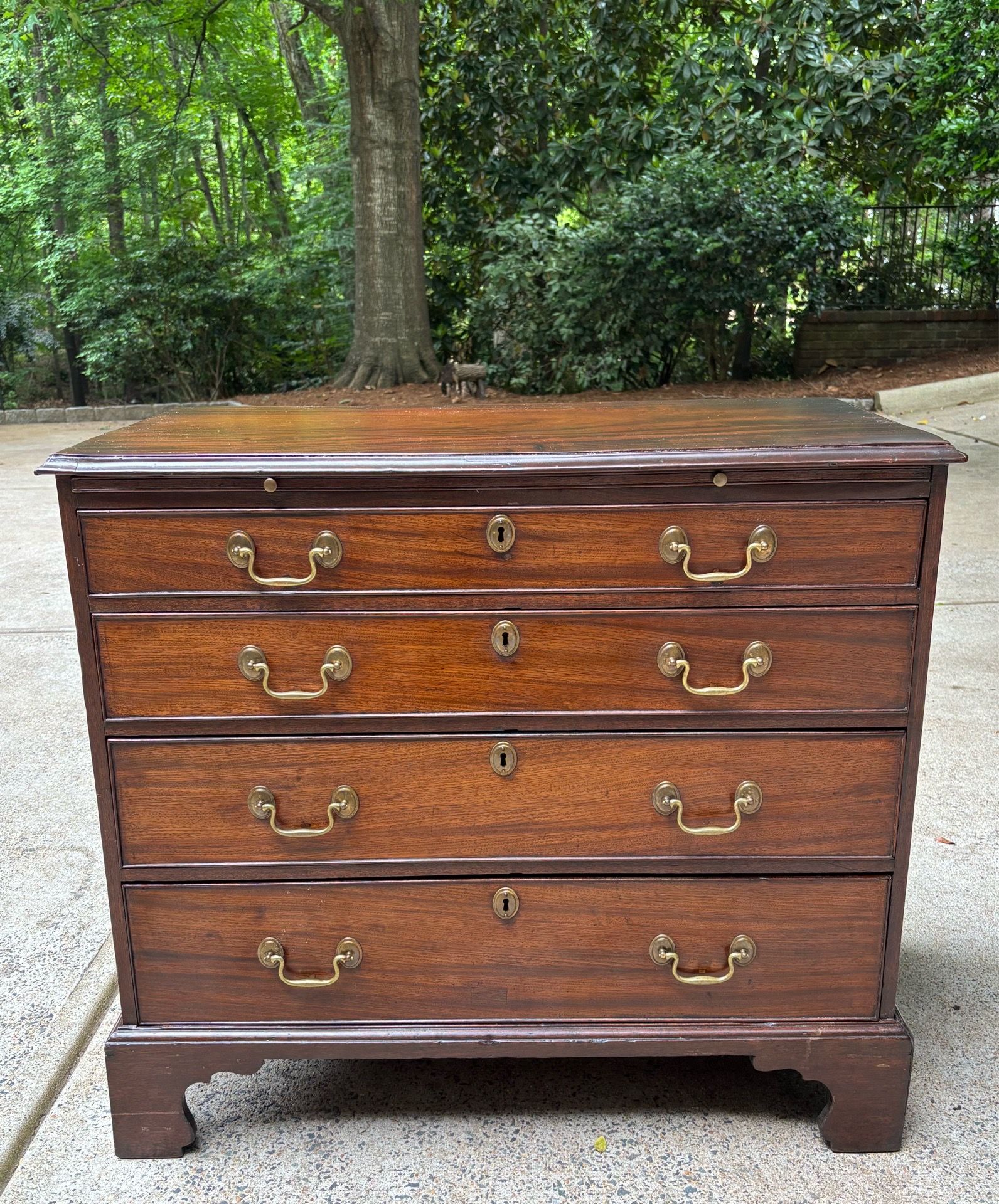 Gorgeous 19th Century Mahogany English Bachelors Chest