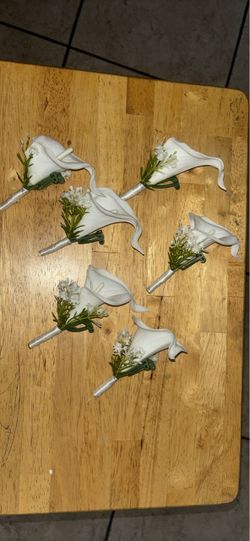 Faux Calla Lily Boutonnieres