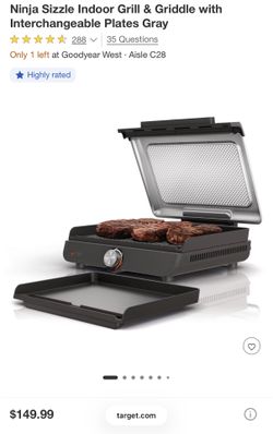 Brand New! Ninja sizzle indoor grill