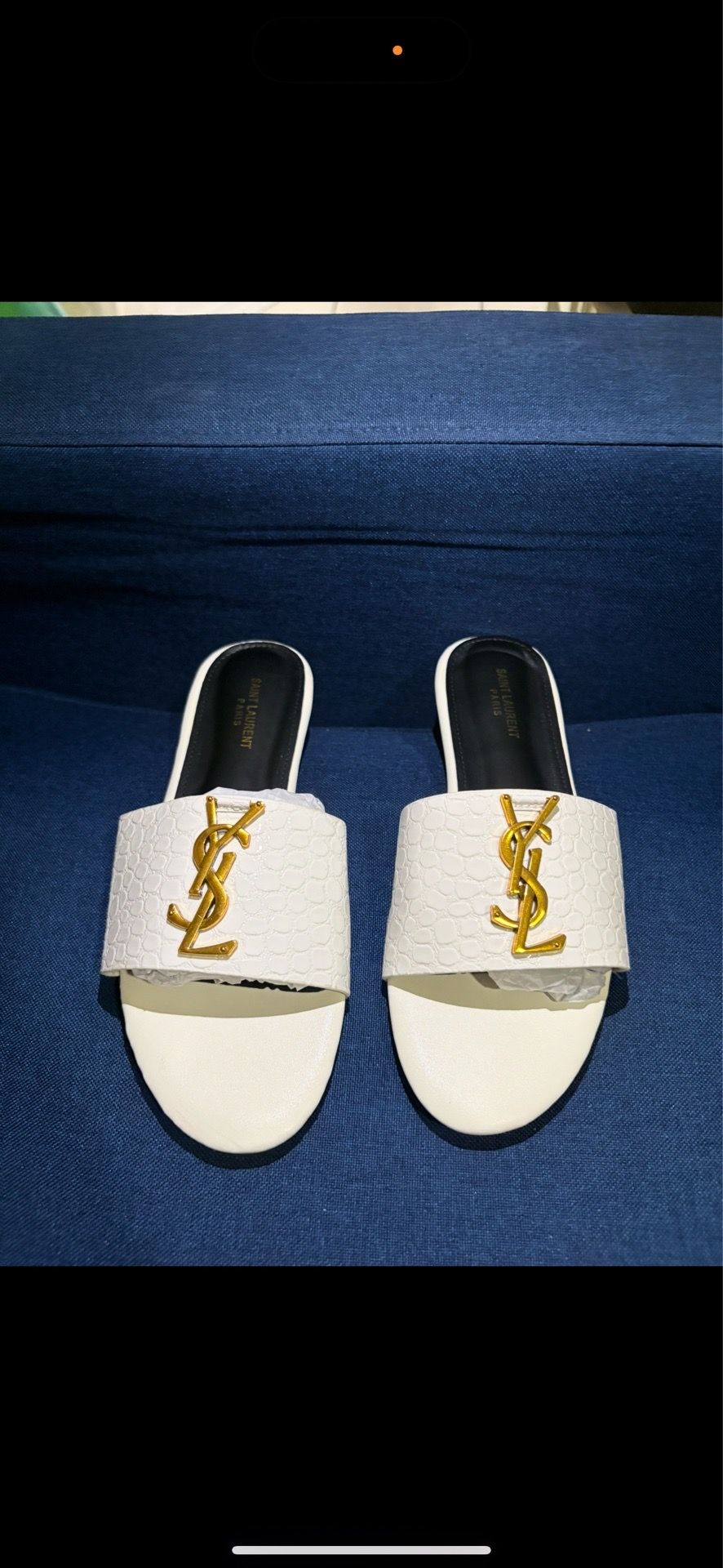 White sandals