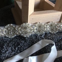 Rhinestone Dress Belt