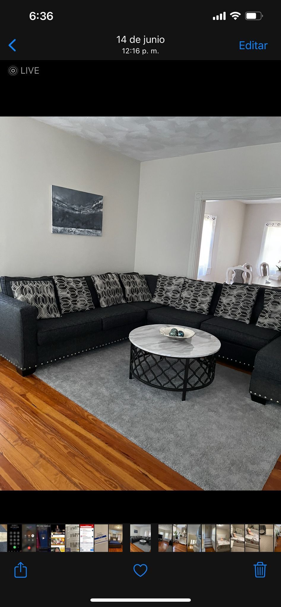 Black Sectional Couch