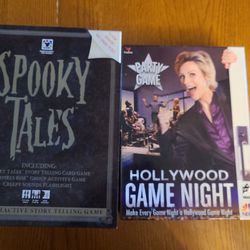 Pair of Fun Board Games Spooky Takes and Hollywood Night