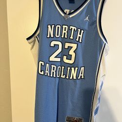 Jordan Stitched  North Carolina Jersey, Mint Condition 