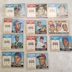 1968 HANK AARON ETC And 1 Card 1967