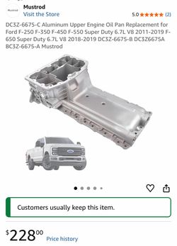 Ford super duty 6.7 upper oil pan