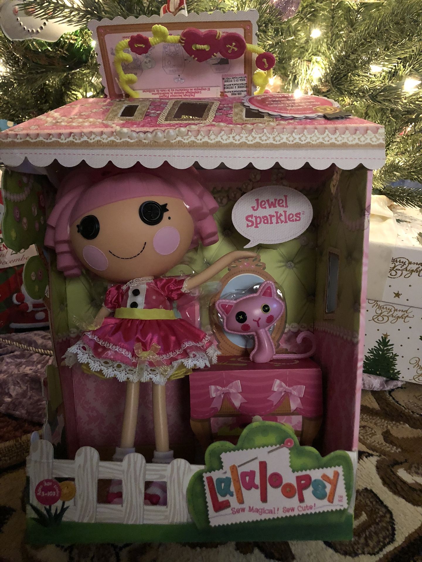 Lalaloopsy Doll- Jewel Sparkles and Pet Persian Cat