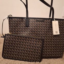 Women's Tory Burch Small Tote And Wallet