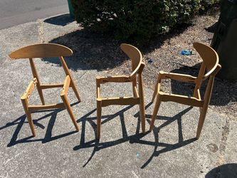 6 Mcm style chair frames