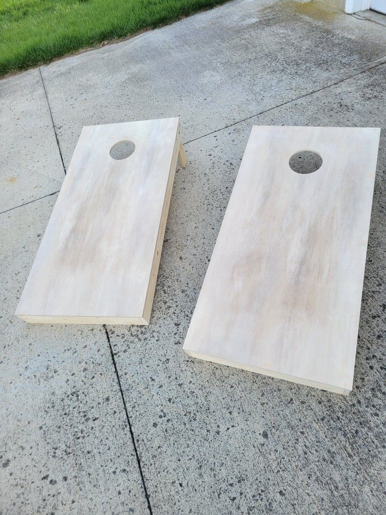 Cornhole Board Set, Handmade 