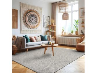 Easy Gray Jute Indoor Outdoor Rugs