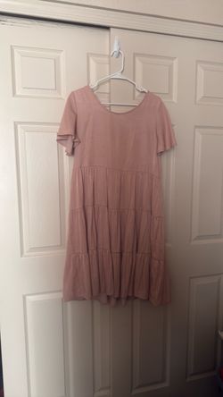 Women’s Satin Pink Babydoll Dress