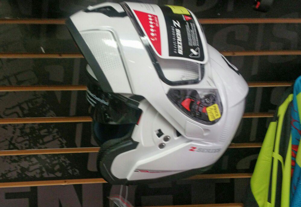 Modular Motorcycle Helmet DOT ECE Pearl White NEW Dual Visor