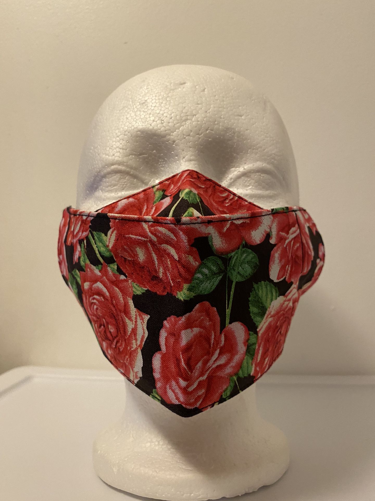 3D Face Mask Adults(Floral)-F079