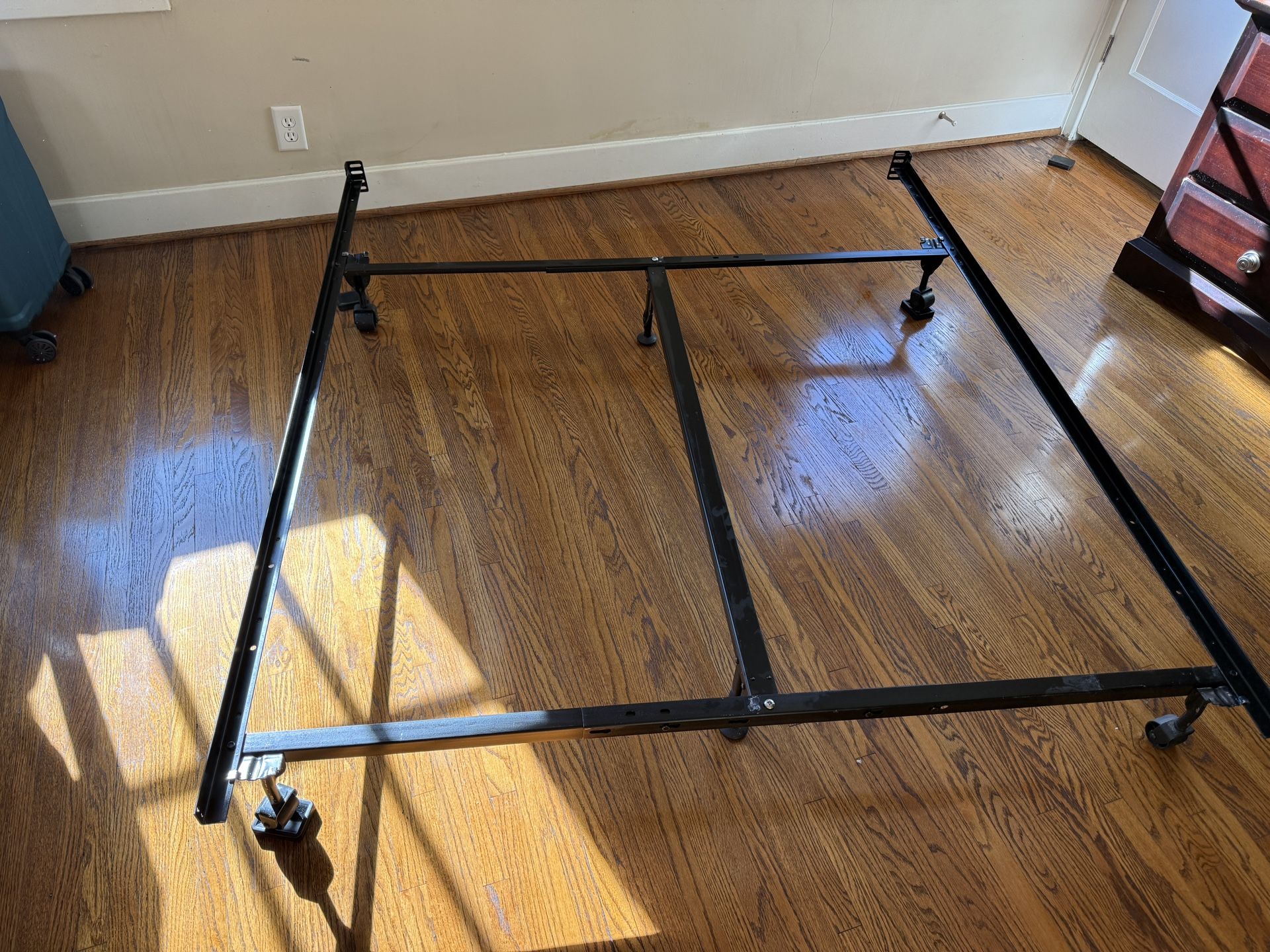 Metal Box Spring Frame w/ Wheels