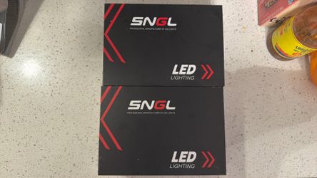 NEW SNGL LED Headlight Bulbs H11 & 9005 Set - Factory Sealed