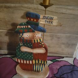 Snowman Candle Holder