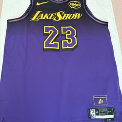 LeBron James Authentic City Edition Jersey - 48