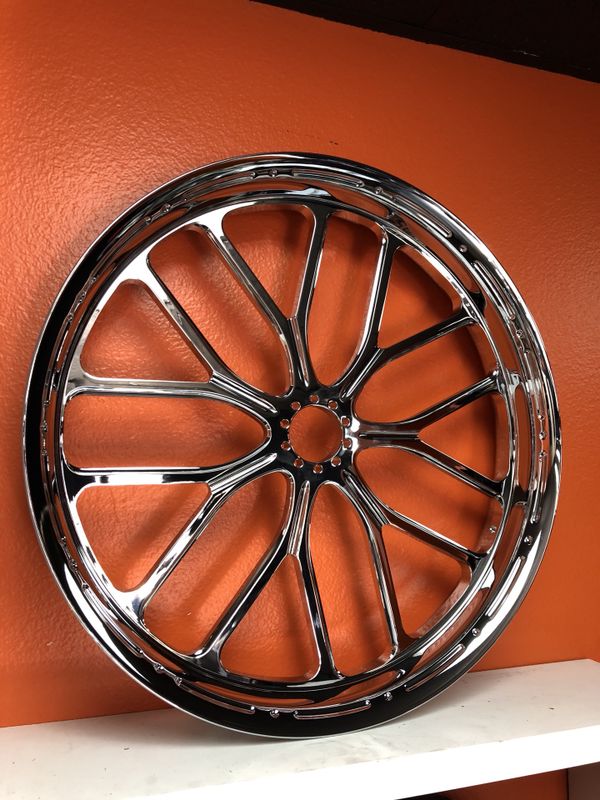 Custom Harley Davidson Wheels 21” wheel and tire for Sale in Pomona, CA