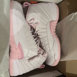 Jordan 12 Retro Pearl Pink — 7Y (Brand New)