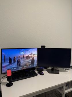 1 Asus monitor 1 Dell monitor new