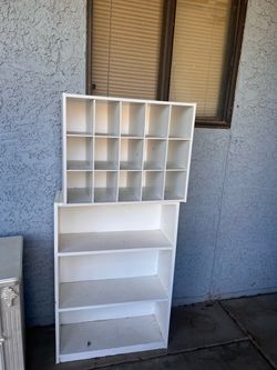 White shoe racks