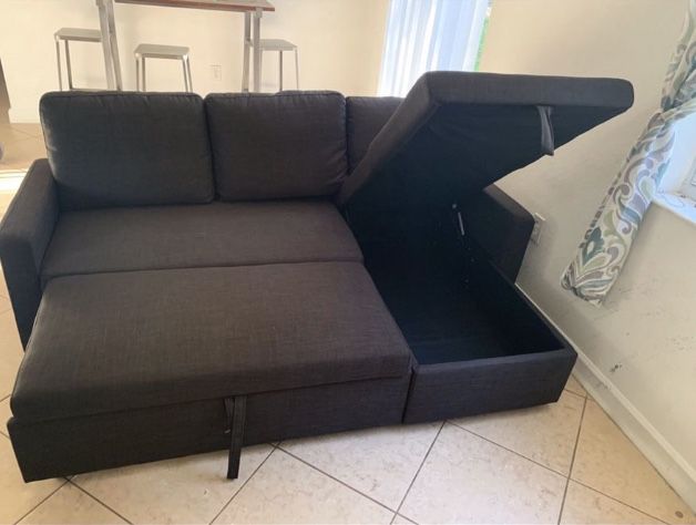 Brand new sectional sleeper sofa with storage