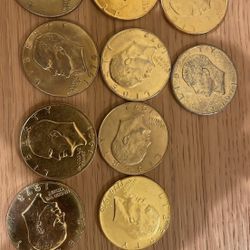 24k Gold Eisenhower Dollar