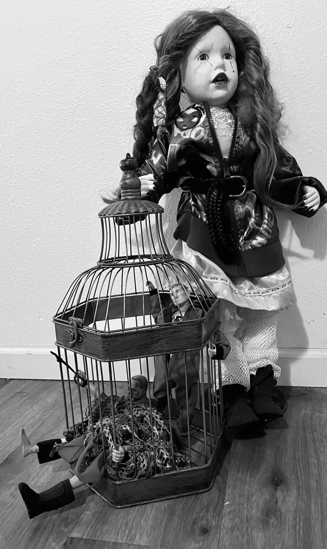Haunted Doll With Cage