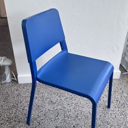 Plastic Blue Chair IKEA