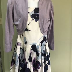 LIMITED SPRING FLORAL DRESS SZ 4 Sweater LILAC 